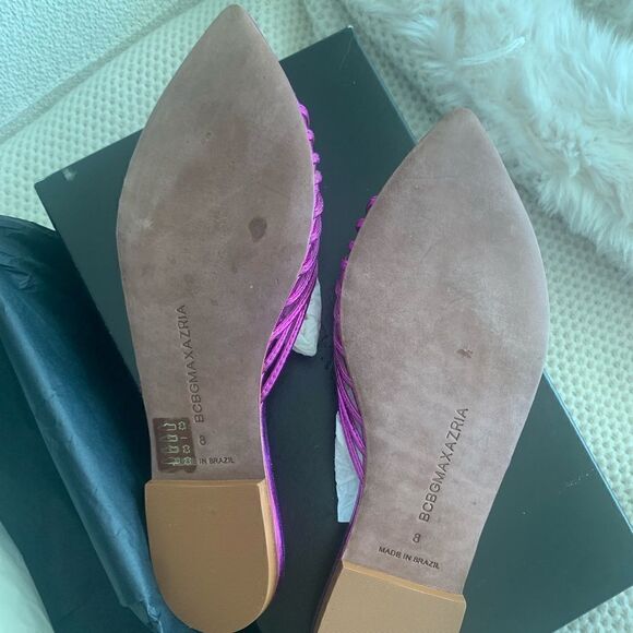 BCBGMAXAZRIA Veda Sandals Slides Pointed Toe - Picture 6 of 6